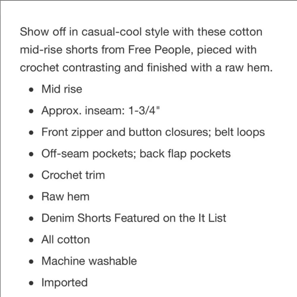 Free‎ people great expectations cotton shorts